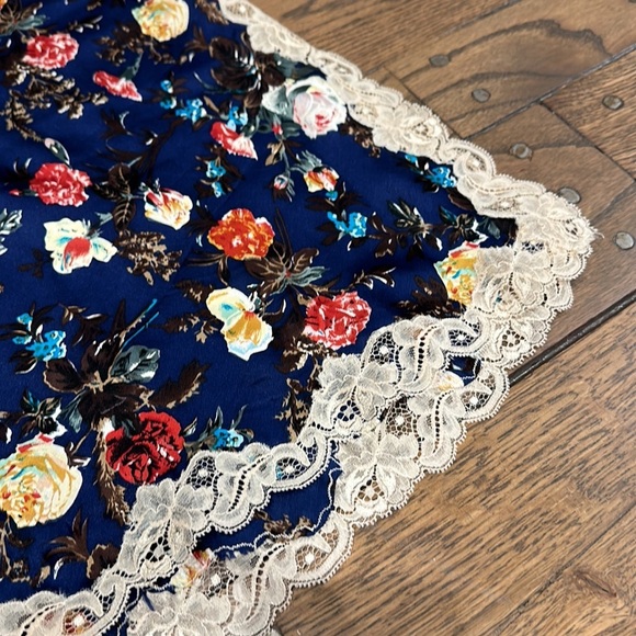 Vintage Christian Dior Floral Silk Slip - Picture 2 of 5